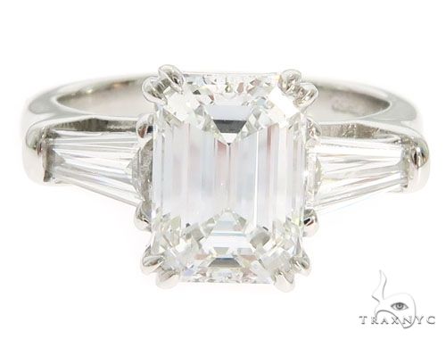 Emerald Cut Engagement Ring 61453 - Image 2