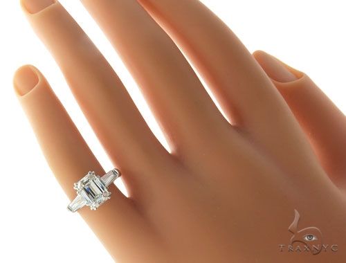 Emerald Cut Engagement Ring 61453 - Image 9