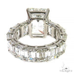 Emerald Cut Eternity Diamond Engagement Ring Lab 69140 - Image 4
