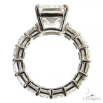 Emerald Cut Eternity Diamond Engagement Ring Lab 69140 - Image 5