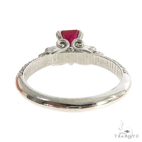 Emerald Cut Ruby Engagement Ring 66757 - Image 4