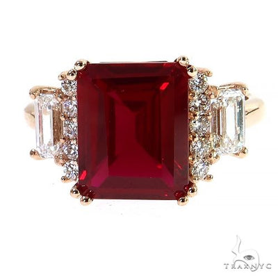 Emerald Cut Ruby Ring 69653 - Image 1