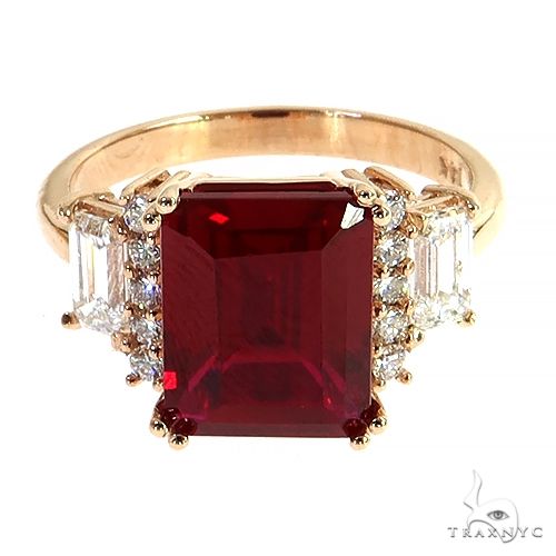 Emerald Cut Ruby Ring 69653 - Image 2