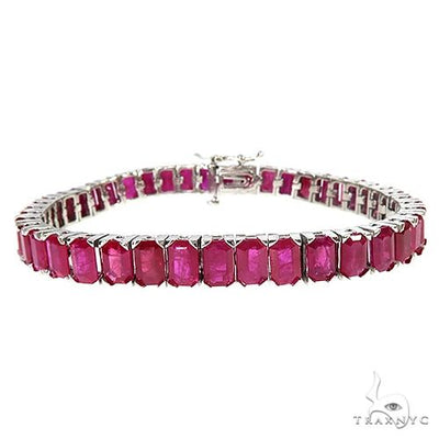 Emerald Cut Ruby Tennis Bracelet 66920 - Image 1