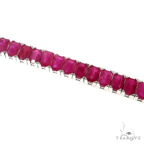 Emerald Cut Ruby Tennis Bracelet 66920 - Image 3