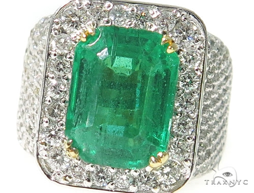 Emerald Diamond Anniversary/Fashion Ring 49424 - Image 3