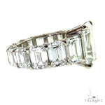 Emerald Diamond Eternity Engagement Ring 69650 - Image 8