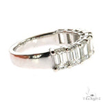 Emerald Diamond Wedding Band 69014 - Image 3