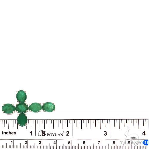 Emerald Enchantment Sacred Cross Pendant .925 Silver 69593 - Image 6