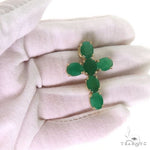 Emerald Enchantment Sacred Cross Pendant 69592 - Image 6