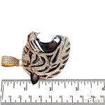 Enameled Tiger Head Diamond Pendant 68899 - Image 6