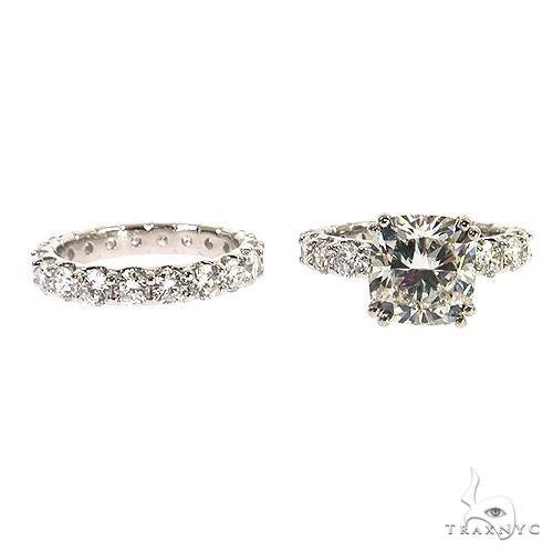Eternity Diamond Engagement Ring Set 68942 - Image 2