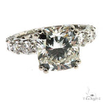 Eternity Diamond Engagement Ring Set 68942 - Image 3