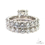 Eternity Diamond Engagement Ring Set 68942 - Image 5