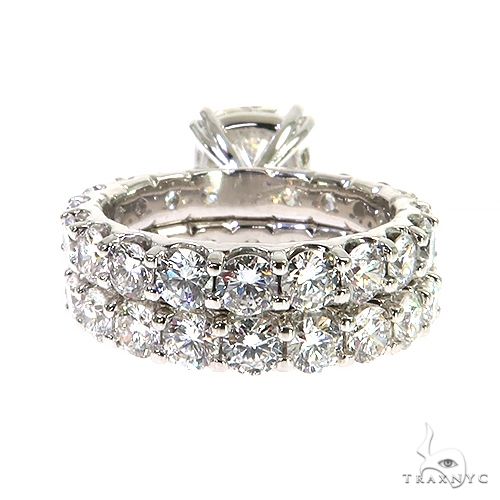 Eternity Diamond Engagement Ring Set 68942 - Image 5