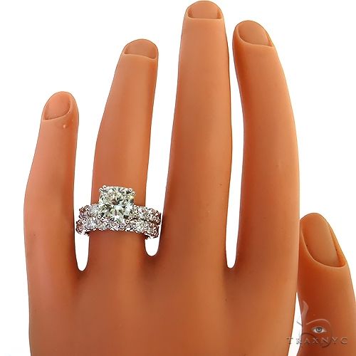 Eternity Diamond Engagement Ring Set 68942 - Image 7