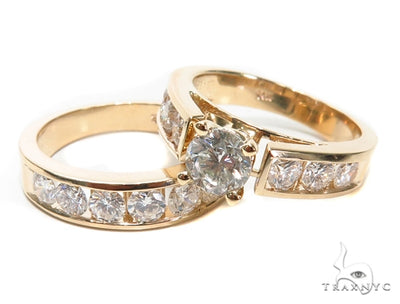 Europe Style Diamond Wedding Set 40810 - Image 1