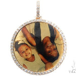 14K Gold Custom Photo Pendant 2 Inch 64427 - Image 1