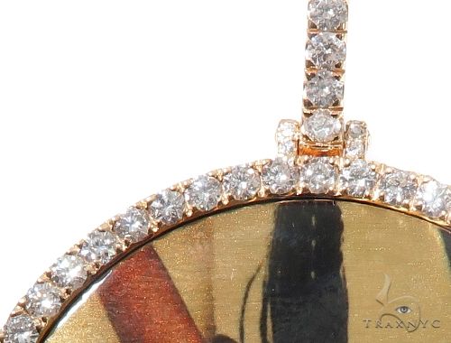 14K Gold Custom Photo Pendant 2 Inch 64427 - Image 4