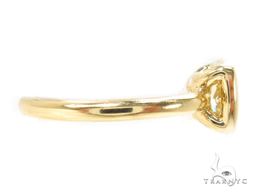 Fancy Yellow Cushion Cut Diamond Ring 36638 - Image 4