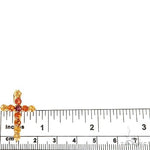 Fire Sapphire Cross Pendant 67005 - Image 5