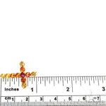 Fire Sapphire Cross Pendant 67005 - Image 6