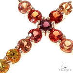 Fire Sapphire Cross Pendant 67007 - Image 3