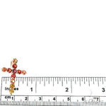 Fire Sapphire Cross Pendant 67007 - Image 5