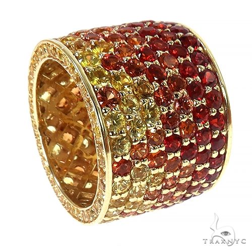 Fire Sapphire Eternity Ring 68342 - Image 3