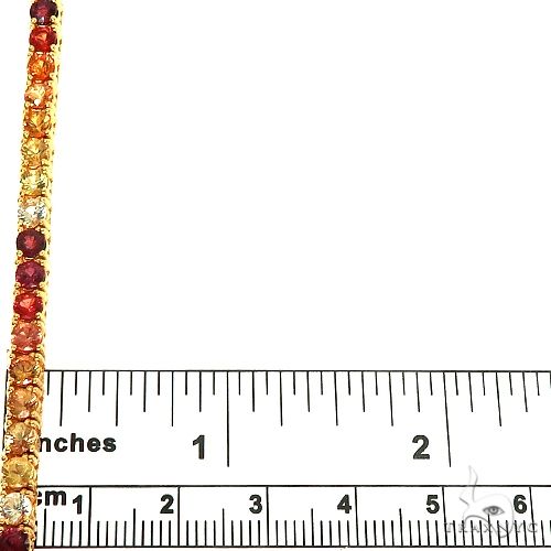Fire Sapphire Multi Colored Tennis Chain 66767 - Image 7