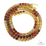 Fire Sapphire Multi Colored Tennis Chain 66767 - Image 1