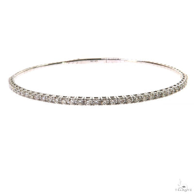 Flexible Diamond Bangle Bracelet 69836 - Image 1