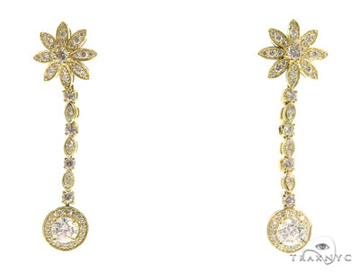 Floral Dangle Earrings 45441 - Image 1