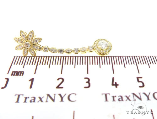 Floral Dangle Earrings 45441 - Image 6