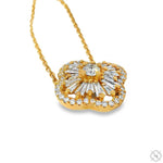 Floral Diamond Necklace 70241 - Image 5