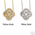 Floral Diamond Necklace 70241 - Image 8