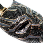 Flower Set Diamond Black Panther Mask Pendant 64373 - Image 5