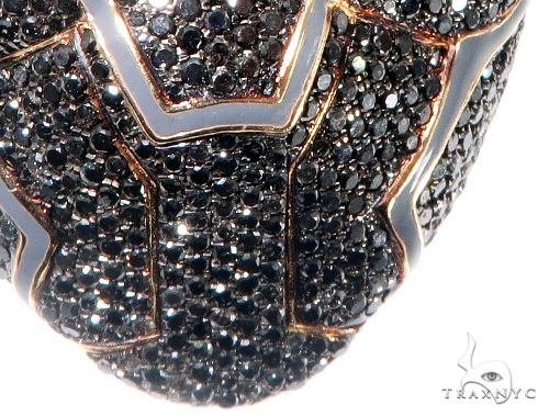 Flower Set Diamond Black Panther Mask Pendant 64373 - Image 8