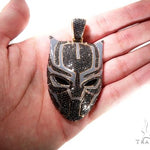Flower Set Diamond Black Panther Mask Pendant 64373 - Image 9