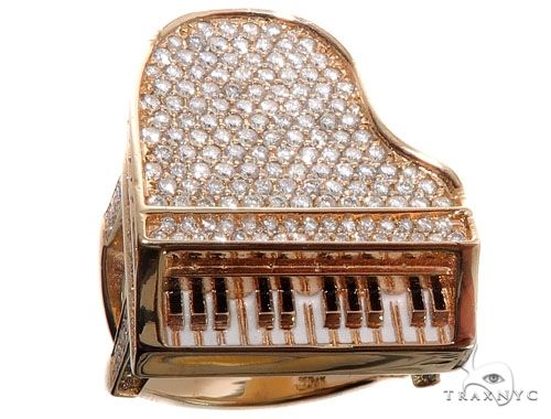 Flower Diamond Custom Piano Ring 64223 - Image 1