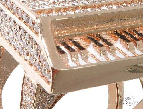 Flower Diamond Custom Piano Ring 64223 - Image 5