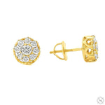 Flower Diamond Stud Earrings 70870 - Image 2