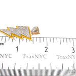 Flower Set Diamond Custom Lightning Bolt Pendant 64170 - Image 6