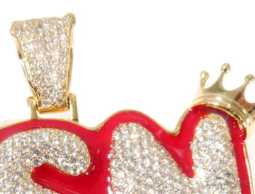 Flower Set Diamond Custom YSN Pendant 64201 - Image 3