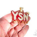 Flower Set Diamond Custom YSN Pendant 64201 - Image 5