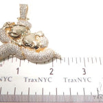 Flower Set Diamonds Custom Made Monopoly Man Pendant 64095 - Image 8