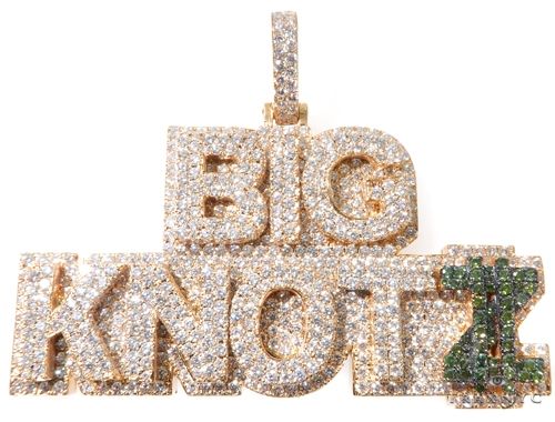 Flower Set Diamonds Custom Pendant 64160 - Image 1