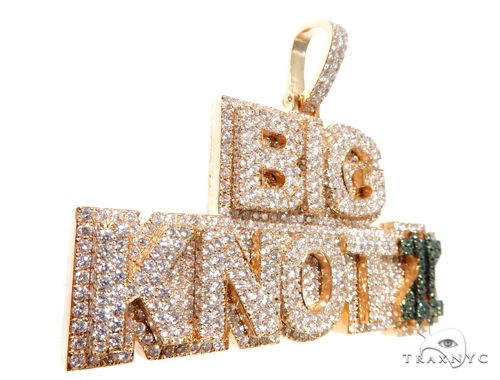 Flower Set Diamonds Custom Pendant 64160 - Image 2