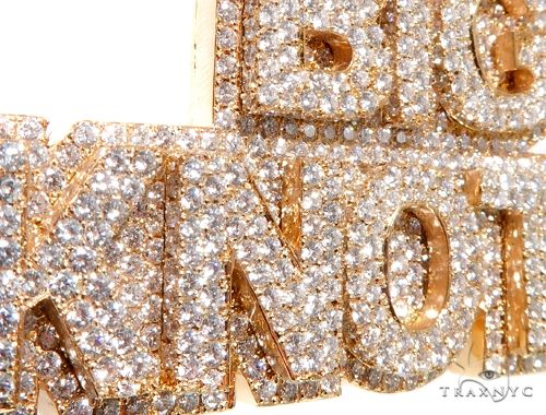 Flower Set Diamonds Custom Pendant 64160 - Image 4