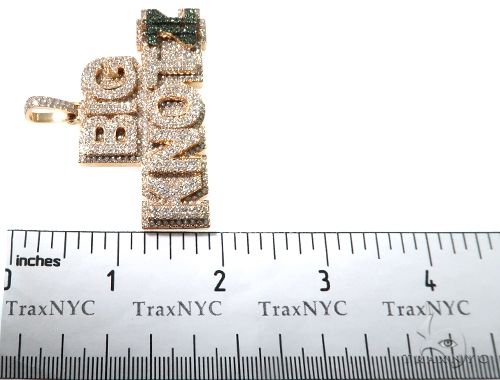 Flower Set Diamonds Custom Pendant 64160 - Image 9